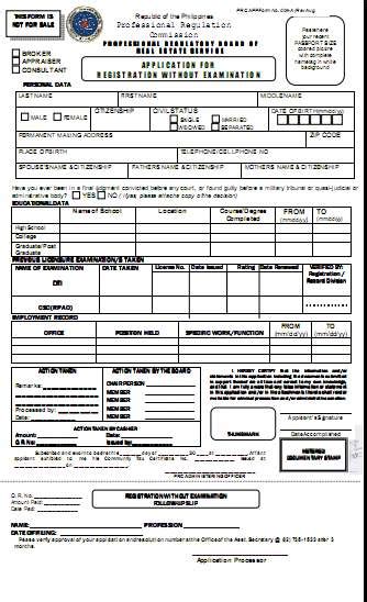 www.prc.gov.ph online application|Application for Registration without Examination .